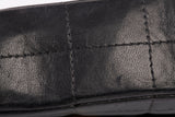 Authentic Chanel Black Lambskin Quilted Chocolate Bar Small Flap Shoulder Bag