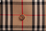 Authentic Burberry Hampshire Leather Check Canvas Crossbody Bag