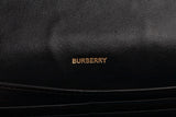 Authentic Burberry Hampshire Leather Check Canvas Crossbody Bag