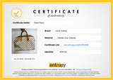 Authentic Louis Vuitton Damier Azur Canvas Speedy 35 Handbag