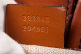 Authentic Gucci Monogram Medium Lady Web Shoulder Bag Beige Cuir