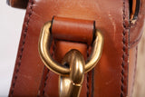 Authentic Gucci Monogram Medium Lady Web Shoulder Bag Beige Cuir