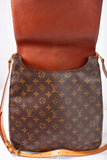 Authentic Louis Vuitton Monogram Canvas Musette GM Shoulder Bag