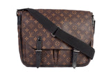 Authentic Louis Vuitton Monogram Macassar Christopher Messenger Bag