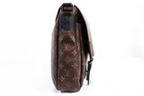 Authentic Louis Vuitton Monogram Macassar Christopher Messenger Bag