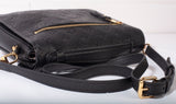 Authentic Louis Vuitton Pochette Métis Black Monogram Empreinte Leather
