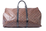 Authentic Louis Vuitton Monogram Macassar Keepall Bandouliere 55
