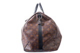 Authentic Louis Vuitton Monogram Macassar Keepall Bandouliere 55