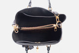 Authentic Louis Vuitton Monogram Flower Tote Black Shoulder Bag