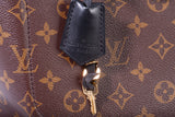 Authentic Louis Vuitton Monogram Flower Tote Black Shoulder Bag