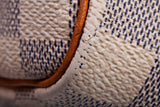 Authentic Louis Vuitton Damier Azur Canvas Speedy 35 Handbag