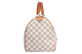 Authentic Louis Vuitton Damier Azur Canvas Speedy 35 Handbag