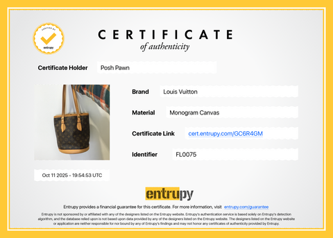 Authentic Louis Vuitton Monogram Petit Bucket 23