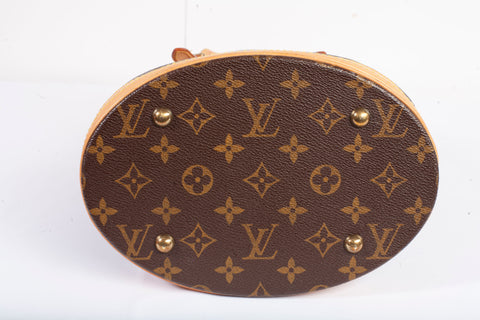 Authentic Louis Vuitton Monogram Petit Bucket 23