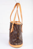 Authentic Louis Vuitton Monogram Petit Bucket 23