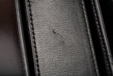Authentic Saint Laurent Black Calfskin Leather Bellechasse Shoulder Bag