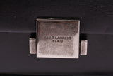 Authentic Saint Laurent Black Calfskin Leather Bellechasse Shoulder Bag