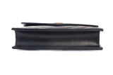 Authentic Saint Laurent Cassandre Envelope Chain Wallet in Grain de Poudre Black Leather Bag