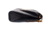 Authentic Black Saint Laurent Triquilt Medium Envelope YSL Shoulder Bag