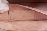 Authentic Saint Laurent Light Pink Calfskin Leather Bellechasse Shoulder Bag