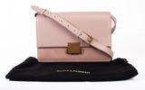 Authentic Saint Laurent Light Pink Calfskin Leather Bellechasse Shoulder Bag
