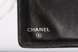 Authentic Vintage Chanel Black Caviar Leather Brilliant L Yen Wallet