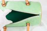 Authentic LOUIS VUITTON Monogram Green Bedford Vernis Papillon 30 Handbag