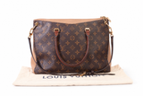 Authentic Louis Vuitton Brown Monogram Canvas Pallas Tote Bag