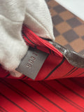 Authentic Louis Vuitton Damier Ebene MM Neverfull Tote Bag