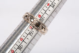 Intricately Cut 10k Two-Toned Gold Band w/ Diamond Accents .015CTW