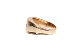 Gentleman's 10k Yellow Gold Pave Ring .21CTW - Size 10.25