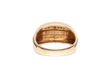 Gentleman's 10k Yellow Gold Pave Ring .21CTW - Size 10.25