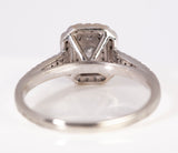 Ladies 10k White Gold Round .46TCW Halo Diamond Engagement Ring