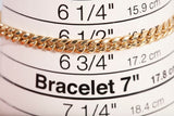 Unisex 10k Yellow Gold Curb Link Bracelet Size 6.5"