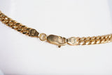 Unisex 10k Yellow Gold Curb Link Bracelet Size 6.5"