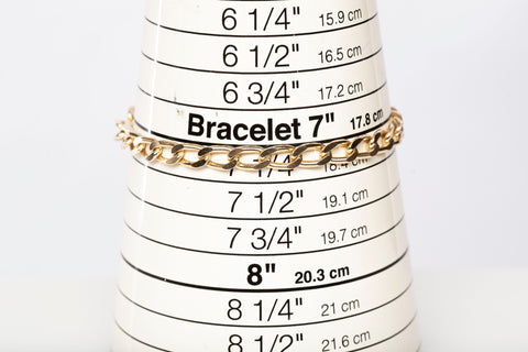 Ladies 14k Yellow Gold Link Bracelet Size 7.25"