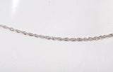 Ladies 14k White Gold CZ Starfish Necklace 18"