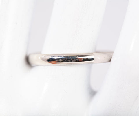 Gentlemen's 14k White Gold Wedding Band