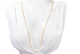 Unisex 14k Yellow Gold Franco V-shaped Link Chain Size 24"