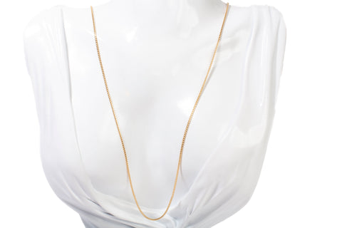 Unisex 14k Yellow Gold Franco V-shaped Link Chain Size 24"