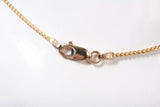 Unisex 14k Yellow Gold Franco V-shaped Link Chain Size 24"