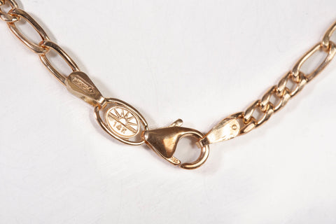 Ladie's 14k Yellow Gold Figaro Link Chain 18"
