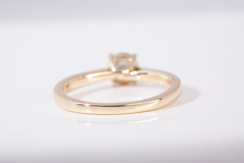 Evolv. 14k Yellow Gold Lab Grown Solitaire Diamond Ring