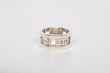 Authentic Tiffany & Co. 1837 .925 Sterling Silver Element Wide Ring