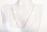 Unisex 18k Yellow Gold Curb Link Style Chain 20"