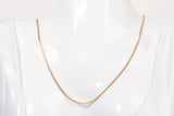 Unisex 18k Yellow Gold Dainty Curb Link Chain 18"