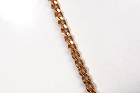 Unisex 18k Yellow Gold Dainty Curb Link Chain 18"
