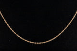 Unisex 14k Yellow Gold 18'' Cable Chain