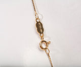 Ladies Dainty 18k Yellow Gold Serpentine Chain 19"