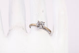 Ladies 18k Yellow Gold 1.01TCW Lab Grown Round Cut Diamond Engagement Ring